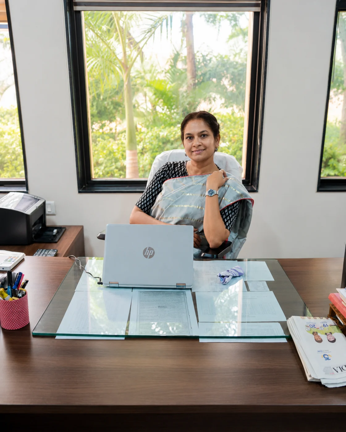 Principal Sonal R. Macwan at Eklavya Model Residential School, Ahwa-Dang